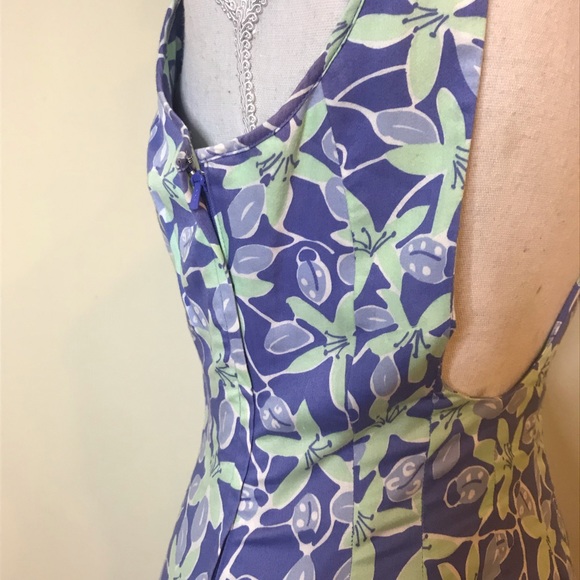 VTG 90s Lilly Pulitzer Open Back Dress Halter Sz 6 - Picture 4 of 7